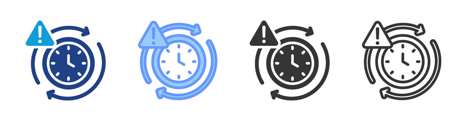 Poster - Availability Risk icon set multiple style collection