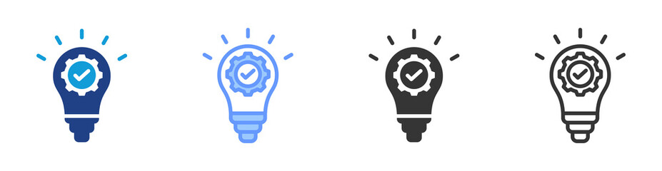 Aufkleber - Concept icon set multiple style collection