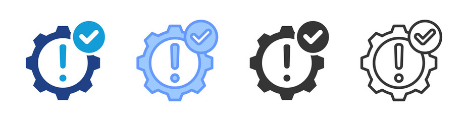 Poster - Impact icon set multiple style collection