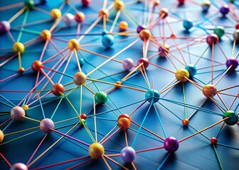 Poster - Minimalist Geometric Network: Interconnected Shapes, Abstract Relationships