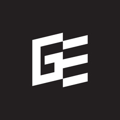 Poster - Letter GE creative vector Monogram.