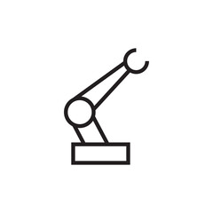 Poster - robot arm icon editable outline stroke vector eps