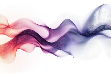 Aufkleber - Colorful wave patterns create a dynamic visual effect with smooth gradients and flowing lines that evoke a sense of motion and energy in an abstract art style