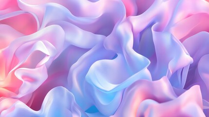 Poster - Glowing pink and blue neon light gradient, blurred motion in the background for abstract dreamy copy space