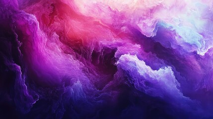 Poster - High contrast gradient from electric purple to midnight blue, vibrant and energetic design background