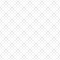 Poster - Seamless geometrical ring pattern background - abstract black and white vector graphic design from circles