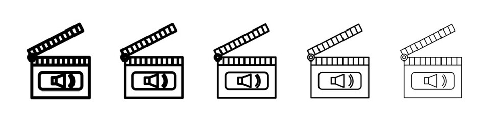 Casting call icon Symbol mark in Outline style