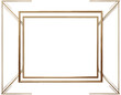 © ShaNeT - Geometric double border frame [gold] [modern or Art Deco design] [with copy space]