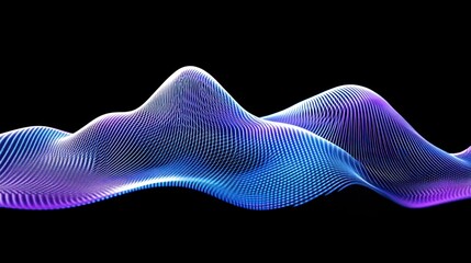 Poster - A dynamic abstract representation of flowing data points.
