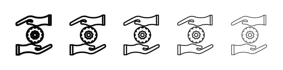 User interface icon Symbol mark in Outline style