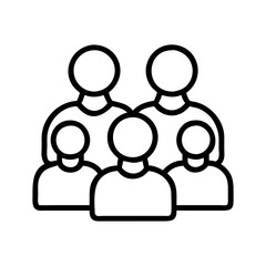 Poster - Find simple family group icon vector illustration for community people team members graphic design
