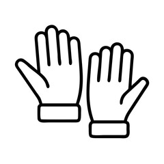 Poster - Isolated pair of protective gloves vector illustration for safety and hygiene equipment needs online