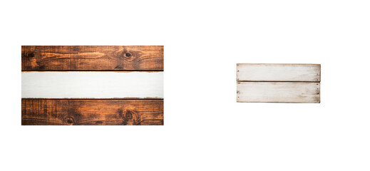 Wall Mural - rustic wooden planks with transparent background for design use