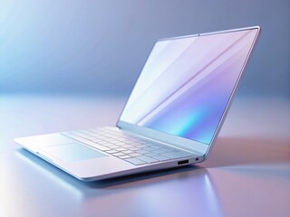 Poster - Clean White Laptop Computer Electronics Product Shot -  High-Resolution PNG Image
