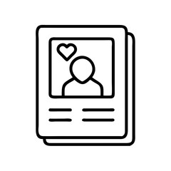 Poster - Find your perfect match online dating profile love connection dating app user profile design