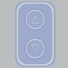  elevator buttons panel buttons in frame vector icon
