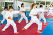 © JackF - Young teenagers happy to attend karate class on self-defense