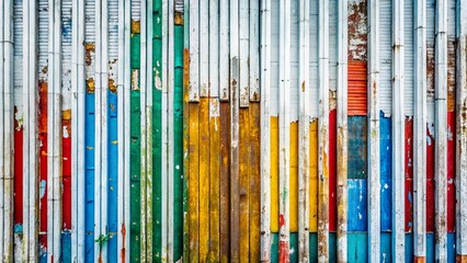 Poster - Abstract White Vertical Lines Urban Exploration Background Texture