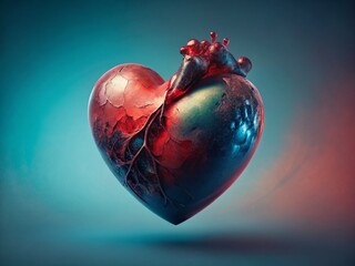 Poster - Abstract Heart: Conceptual Photography of Love, Passion, and Emotion