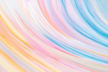 Poster - Abstract wave pattern in pastel colors with smooth blend and light textures