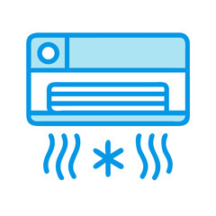 Aufkleber - Air Conditioning Unit Icon Representing Climate Control and Cooling Technology