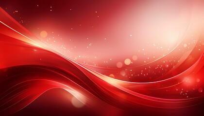 Fototapete - red abstract background with waves