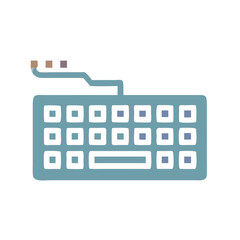 Poster - Keyboard Icon Representing Computer Input and Digital Typing