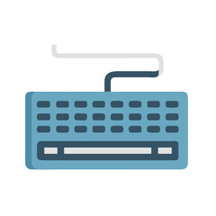 Leinwandbilder - Keyboard Icon Representing Computer Input and Digital Typing