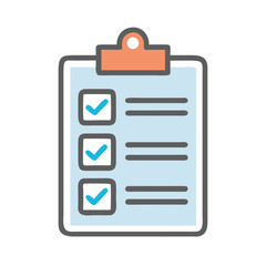 Poster - Project Checklist Clipboard Icon Representing Task Management and Workflow Planning
