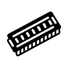 Poster - RAM Slot Connector Icon Representing Computer Memory Interface and Hardware Component