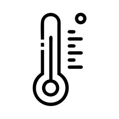 Poster - Thermometer Icon Representing Temperature Measurement and Heat Detection