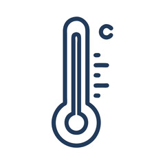 Poster - Thermometer Icon Representing Temperature Measurement and Heat Detection
