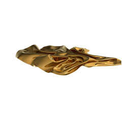 Poster - The luxurious flow of gold fabric A symbol of wealth and opulence