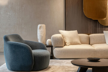 Poster - Minimalistic Interior Design with Natural Elements and Elegant Decor, Generative AI