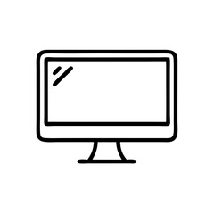 Poster - Monitor Icon on Transparent Background  