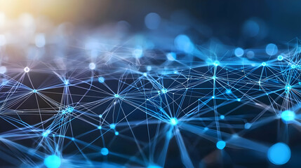 Poster - Abstract Network Connection Design Background