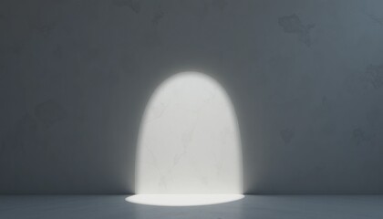 Poster - Illuminating light beam studio setting minimalist art soft background abstract conceptualization