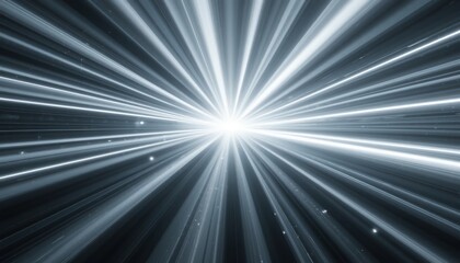 Poster - Dynamic light burst action abstract environment digital art ethereal viewpoint radiating energy concept for captivating visuals