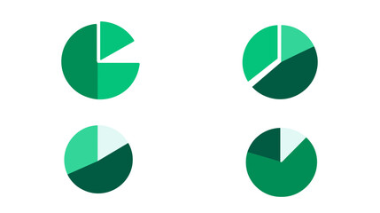 Poster - Green and Teal Circular Charts Data Visualization