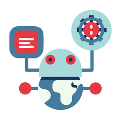 Poster - Autonomous robot interacting with the world and technology  