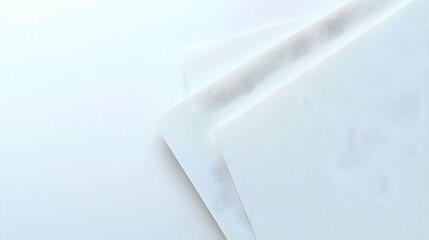 Poster - Abstract White Paper Sheets Composition
