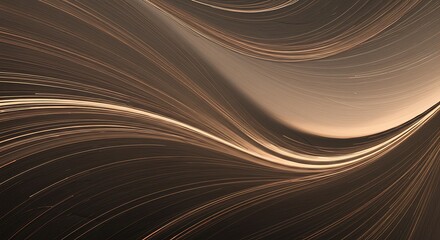 Aufkleber - abstract flowing lines create an elegant, dynamic composition. the interplay of light and shadow add
