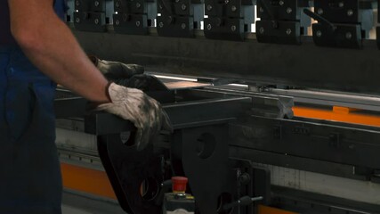 Poster - Mastering precision in sheet metal bending with expert operator skills