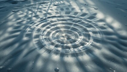 Poster - Rippling water surface tranquil lake nature photography serene environment close-up view water patterns and reflections for relaxation