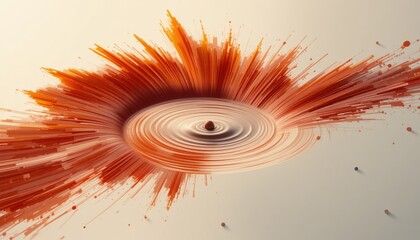 Poster - Explosive color splash creating ripples abstract art installation modern gallery dynamic environment artistic perspective visual impact