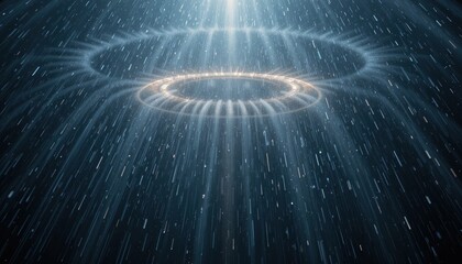 Poster - Celestial light phenomenon outer space digital art cosmic environment abstract viewpoint visual concept