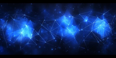 Aufkleber - Blue background with a series of blue lines and dots. The lines and dots are scattered throughout the image, creating a sense of movement and energy. Scene is one of excitement and wonder
