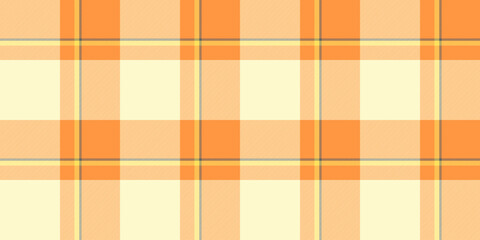 Poster - warm, pastel orange and cream plaid pattern. perfect for textile design, website backgrounds, or aut