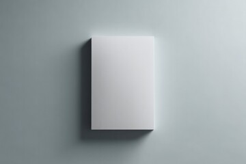 Poster - minimalistic mockup of empty frame with ample copy space set against clean monochromatic background