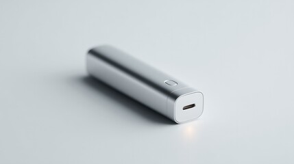 Poster - minimalistic image of sleek diagnostic device against plain light background with ample copy space